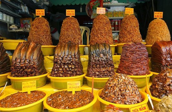 MEKONG DELTA BORDER TOWN'S SALTED, DRIED FISH MARKET